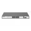 DIGITUS Fast Ethernet PoE Switch 16-Port PoE + 2 Combo. 250 W PoE-Budget