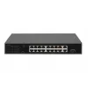 DIGITUS PoE-Switch 16 Port 10/100 Mbit/s 16 x 10/100 Mbit/s PoE RJ45-Ports, 1x GE RJ45, 1x SFP