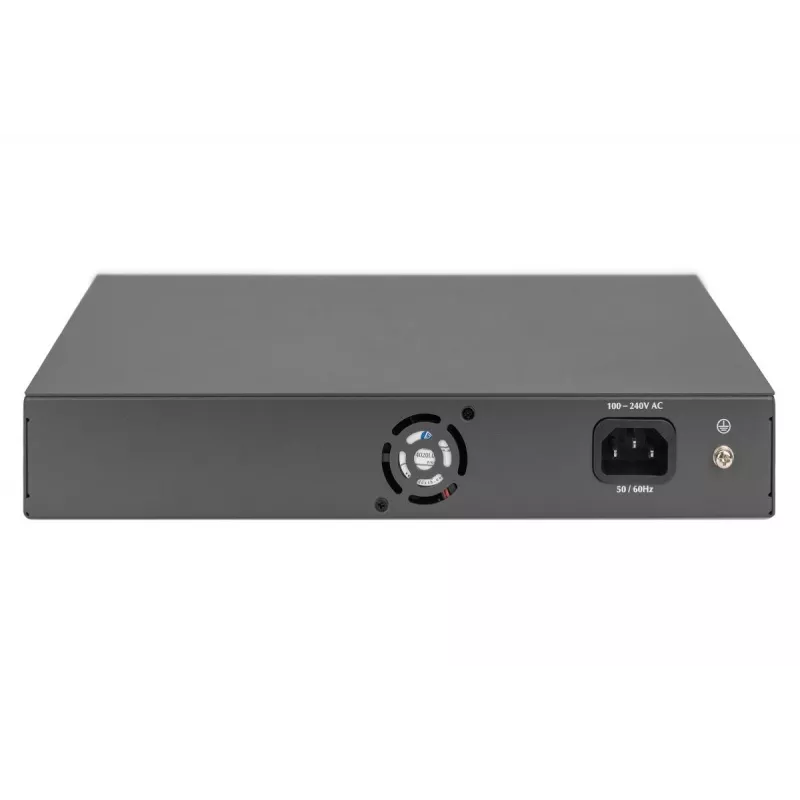 DIGITUS PoE-Switch 16 Port 10/100 Mbit/s 16 x 10/100 Mbit/s PoE RJ45-Ports, 1x GE RJ45, 1x SFP