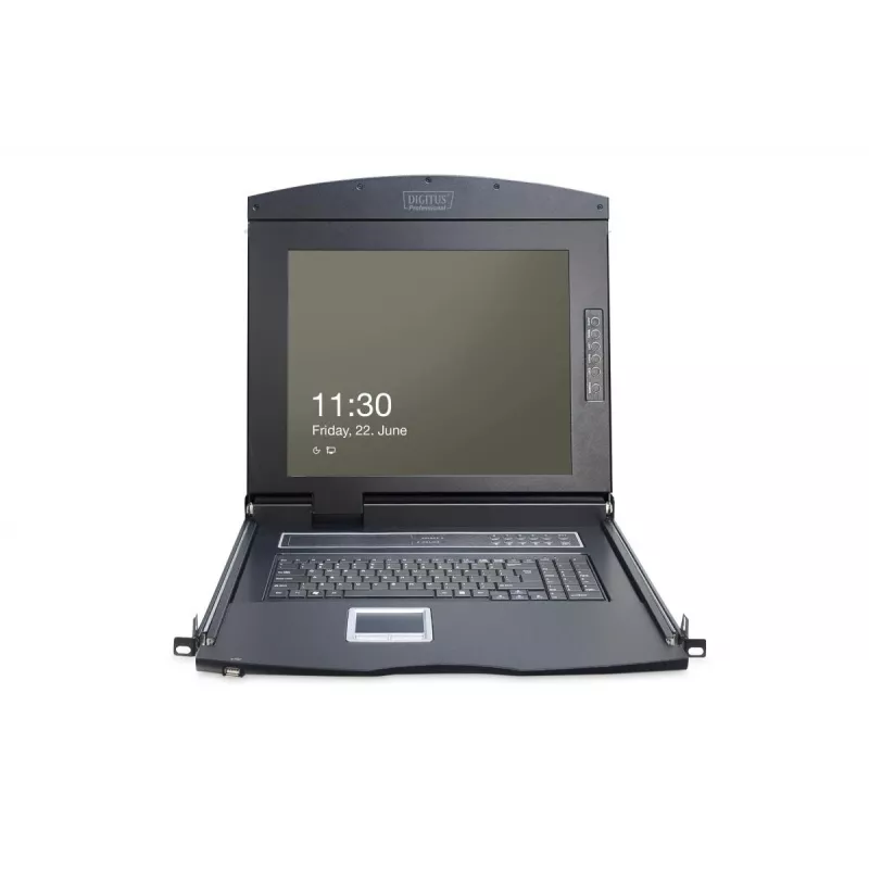 DIGITUS Modulare Konsole 17 TFT & Touchpad ohne Tastatur ohne KVM-Modul