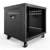 DIGITUS 8U AVS-Rack 420x507x460mm Gewindebohrungen Rollen schwarz