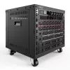DIGITUS 8U AVS-Rack 420x507x460mm Gewindebohrungen Rollen schwarz