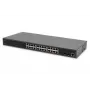 DIGITUS Gigabit Ethernet Switch mit PoE-Injektor 24 Port L2 Managed 2 SFP Upload