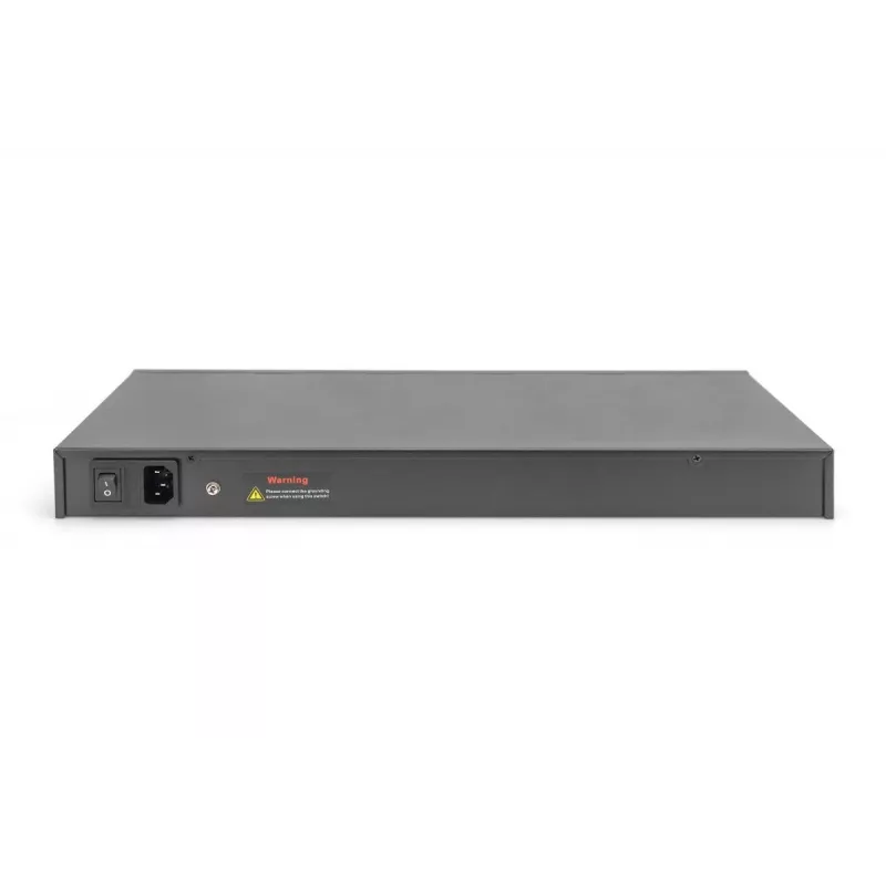 DIGITUS Gigabit Ethernet Switch mit PoE-Injektor 24 Port L2 Managed 2 SFP Upload