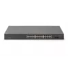 DIGITUS Unmanaged PoE Switch - 24-Port Gigabit + 2-Port Gigabit SFP