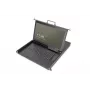 Modulare DIGITUS HD LCD TFT Konsole mit 1-Port-KVM, RAL 9005 schwarz - GE-Tastatur