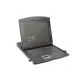 DIGITUS Modulare 43,2 cm (19 Zoll) HD TFT Konsole mit 1 Port VGA. RAL 9005 schwarz - GE Tastatur