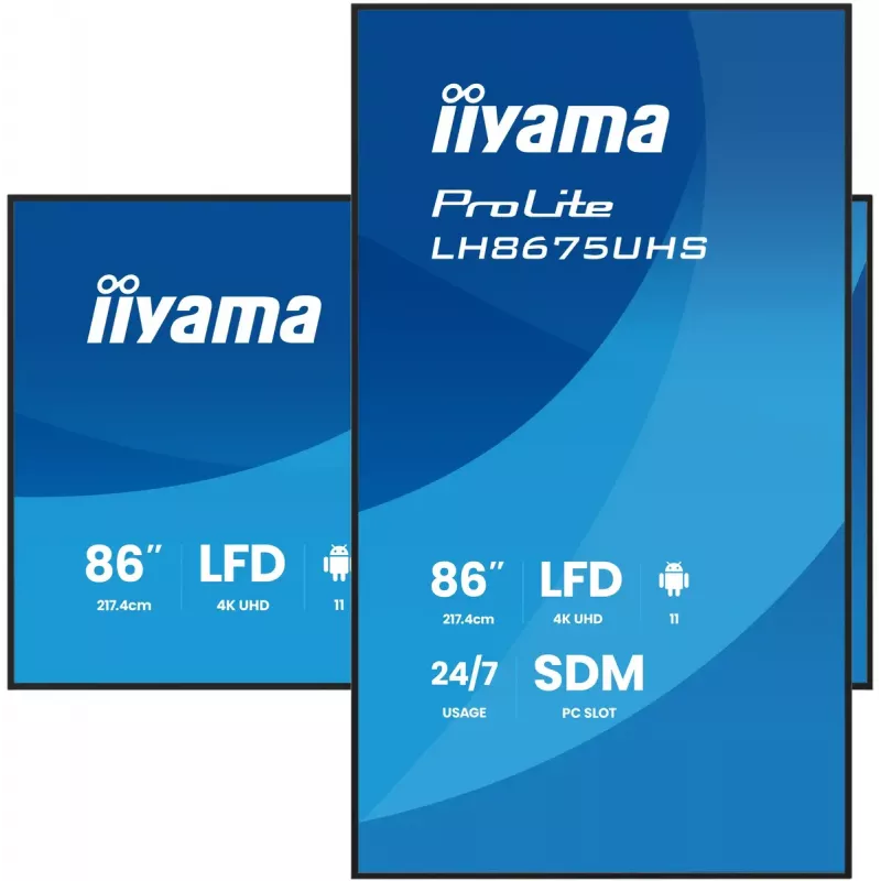 Digital Signage Display iiyama 86 Zoll 4K UHD LCD Android 24/7