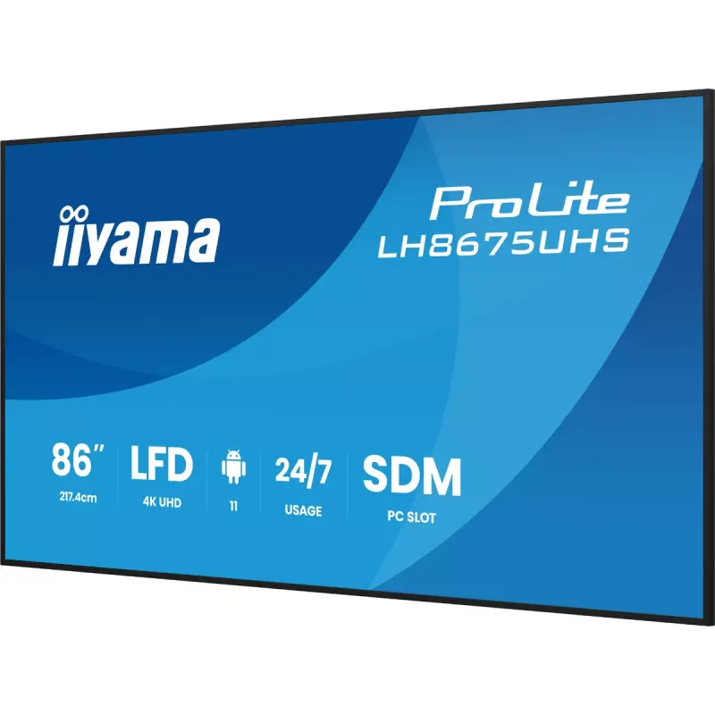 Digital Signage Display iiyama 86 Zoll 4K UHD LCD Android 24/7