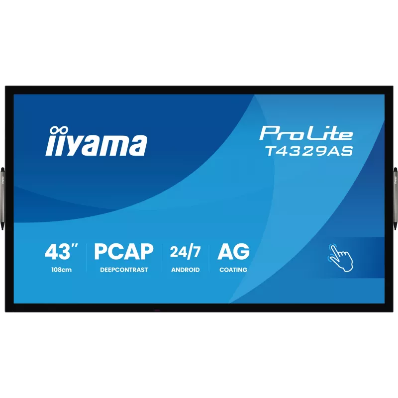 iiyama T4329AS-B1AG Computermonitor 108 cm (42,5 Zoll) 3840 x 2160 Pixel 4K Ultra HD LED Touchscreen Schwarz