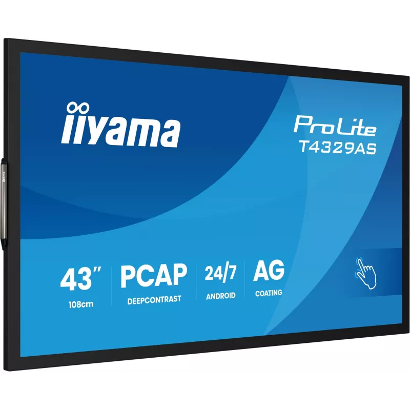 iiyama T4329AS-B1AG Computermonitor 108 cm (42,5 Zoll) 3840 x 2160 Pixel 4K Ultra HD LED Touchscreen Schwarz