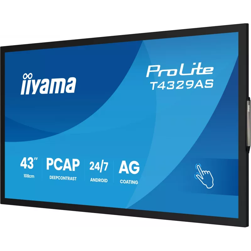 iiyama T4329AS-B1AG Computermonitor 108 cm (42,5 Zoll) 3840 x 2160 Pixel 4K Ultra HD LED Touchscreen Schwarz