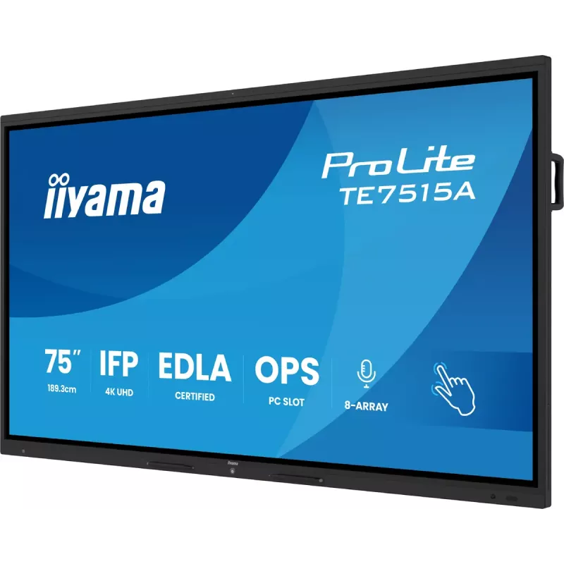 Digital-Signage-Flachbildschirm iiyama TE7515A-B1AG 74,5 Zoll Touchscreen 4K Ultra HD