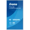 iiyama LH6581UHSG-1AG Signage Display Digital Signage Flachbildschirm 163,8 cm (64,5 Zoll) Wi-Fi 500 cd/m² 4K Ultra HD Weiß Integrierter Prozessor Android 24/7