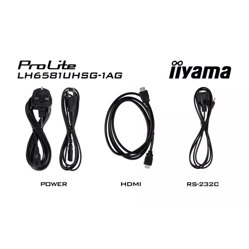 iiyama LH6581UHSG-1AG Signage Display Digital Signage Flachbildschirm 163,8 cm (64,5 Zoll) Wi-Fi 500 cd/m² 4K Ultra HD Weiß Integrierter Prozessor Android 24/7