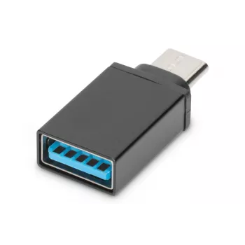 DIGITUS USB Typ-C Adapter, Typ C auf A SuperSpeed, schwarz