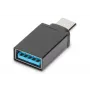 DIGITUS USB Typ-C Adapter, Typ C auf A SuperSpeed, schwarz