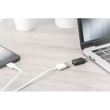 DIGITUS USB Typ-C Adapter, Typ C auf A SuperSpeed, schwarz