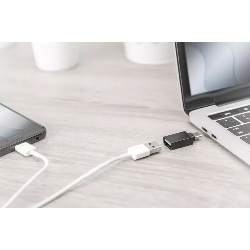DIGITUS USB Typ-C Adapter, Typ C auf A SuperSpeed, schwarz
