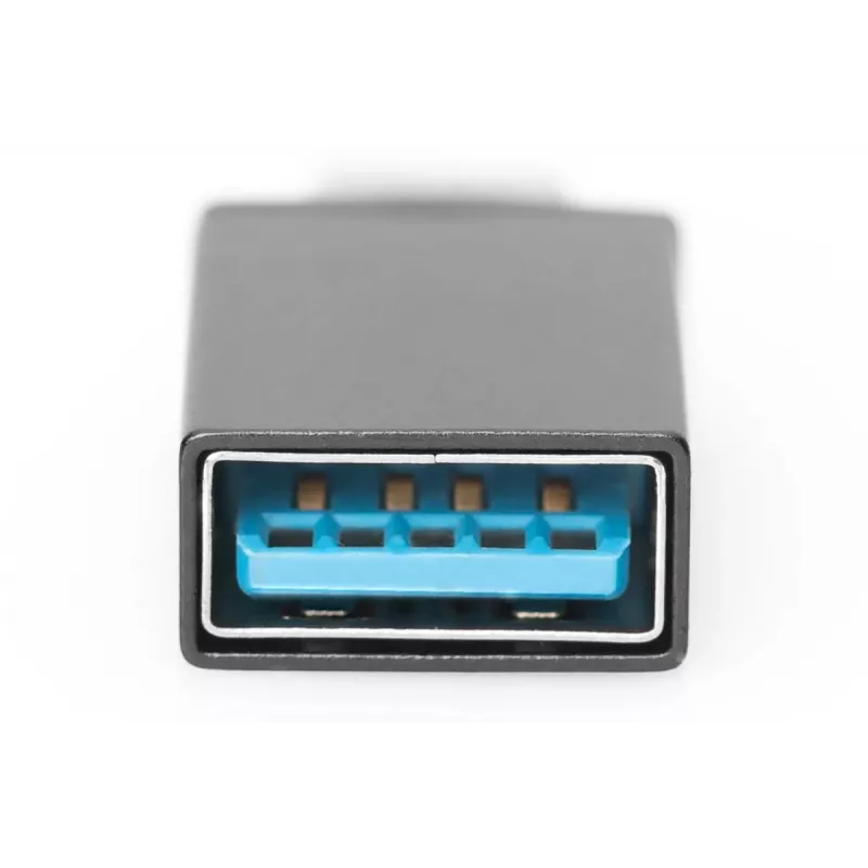 DIGITUS USB Typ-C Adapter, Typ C auf A SuperSpeed, schwarz