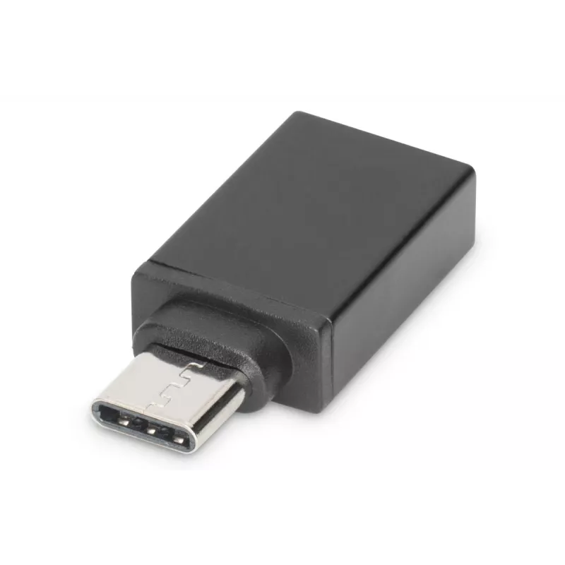 DIGITUS USB Typ-C Adapter, Typ C auf A SuperSpeed, schwarz