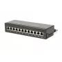 Patch Panel Digitus Desktop CAT 6A Klasse EA geschirmt Schwarz