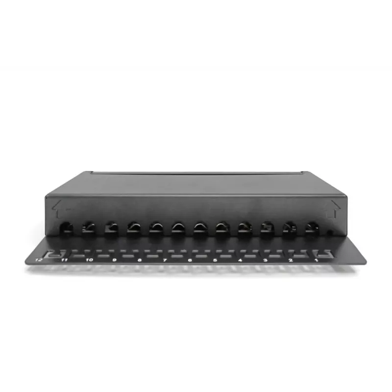 Patch Panel Digitus Desktop CAT 6A Klasse EA geschirmt Schwarz