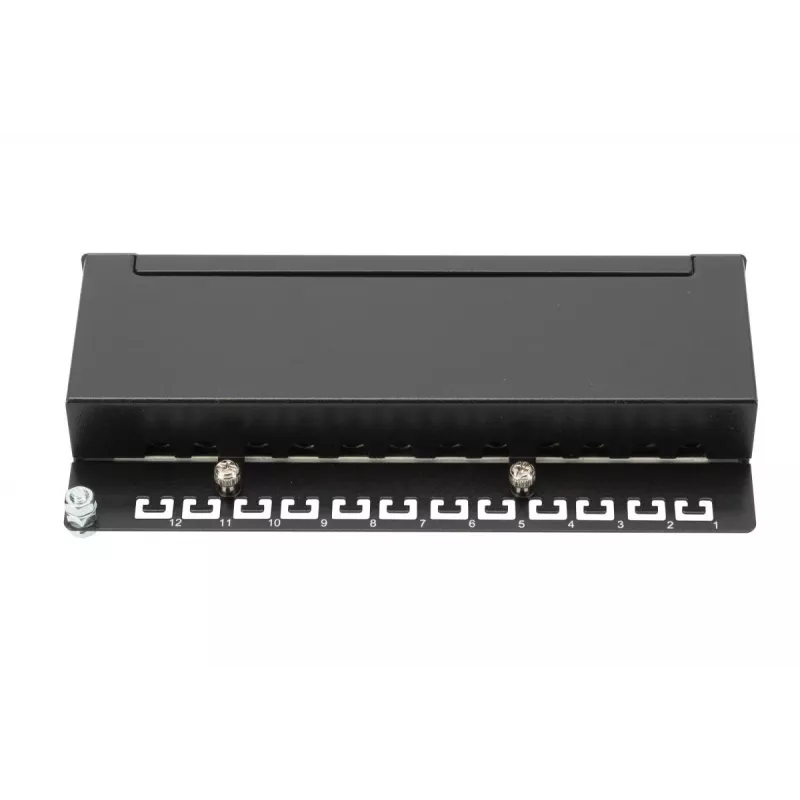 Patch Panel Digitus Desktop CAT 6A Klasse EA geschirmt Schwarz