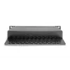 DIGITUS CAT6A Patchpanel, geschirmt, 12-Port Beschriftungsfeld, 1U, 10 Zoll Rackmontage, schwarz RAL 9005