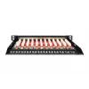 DIGITUS CAT6A Patchpanel, geschirmt, 12-Port, 1/2U, 10 Zoll Rackeinbau, schwarz RAL 9005