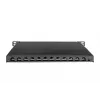 DIGITUS CAT6A Patchpanel, geschirmt, 12-Port, 1/2U, 10 Zoll Rackeinbau, schwarz RAL 9005