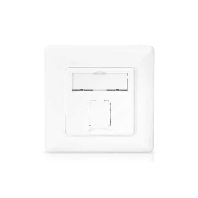 DIGITUS CAT6A Klasse EA Netzwerkdose, geschirmt 1x RJ45, LSA, reinweiß, Unterputz, 8 Richtungen