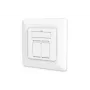 DIGITUS CAT6A Klasse EA Netzwerkdose, geschirmt 2x RJ45, LSA, reinweiß, Unterputz, 8 Richtungen