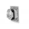 DIGITUS CAT6A Klasse EA Netzwerkdose, geschirmt 2x RJ45, LSA, reinweiß, Unterputz, 8 Richtungen