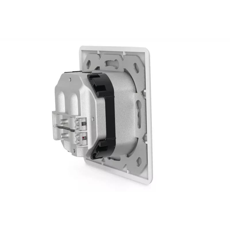 DIGITUS CAT6A Klasse EA Netzwerkdose, geschirmt 2x RJ45, LSA, reinweiß, Unterputz, 8 Richtungen