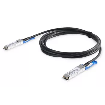 DIGITUS 100G QSFP28 DirectAttach-Kabel, bis zu 28,3125 Gbit/s Datenrate pro Kanal, 1 m