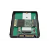 DIGITUS HDD-Gehäuse 2,5 Zoll SATA – M.2 oder mSATA SATA 3 6 Gbit/s, Schreibgeschwindigkeit bis zu 520 MB/s