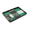 DIGITUS HDD-Gehäuse 2,5 Zoll SATA – M.2 oder mSATA SATA 3 6 Gbit/s, Schreibgeschwindigkeit bis zu 520 MB/s