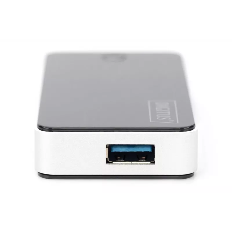 DIGITUS USB-Hub 4-Port USB 3.0 Extern Schwarz Klavierlack