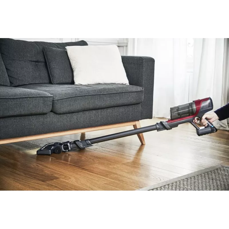 Rowenta RH6878 2-in-1-Stabstaubsauger Akku Trocken Zyklon Beutellos 0,55 l 100 W Rot, Grau