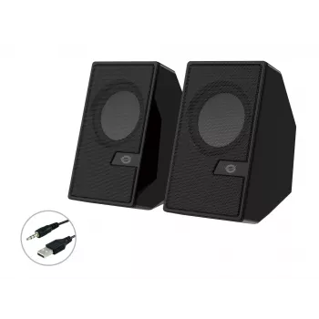 Conceptronic BJORN 2.0-Kanal-Computerlautsprecher mit Bluetooth, 6 W