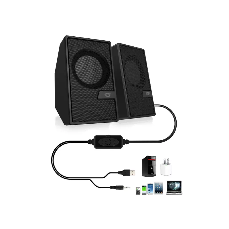 Conceptronic BJORN 2.0-Kanal-Computerlautsprecher mit Bluetooth, 6 W