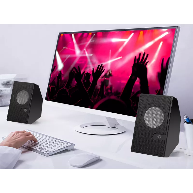 Conceptronic BJORN 2.0-Kanal-Computerlautsprecher mit Bluetooth, 6 W