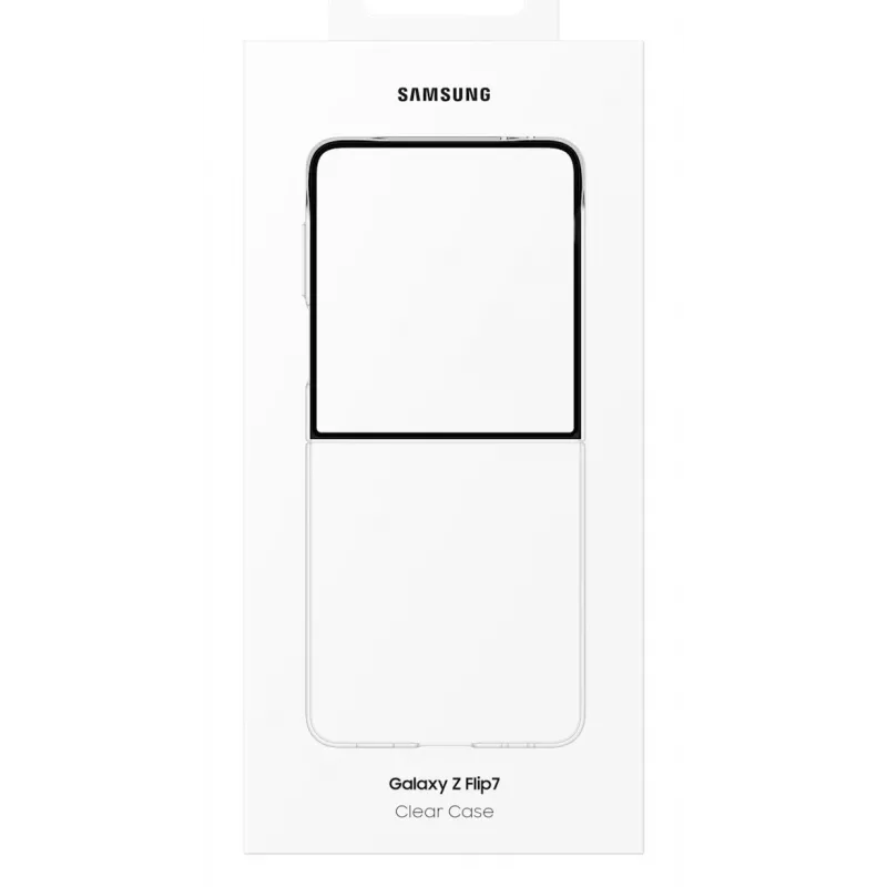 Samsung Clear Case für Galaxy Z Flip7, Cover, Samsung, Galaxy Z Flip7, 17,5 cm (6,9 Zoll), Transparent