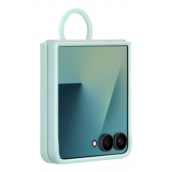 Samsung Ring Case (Silikon) für Galaxy Z Flip7, Cover, Samsung, Galaxy Z Flip7, 17,5 cm (6,9 Zoll), Minzfarbe