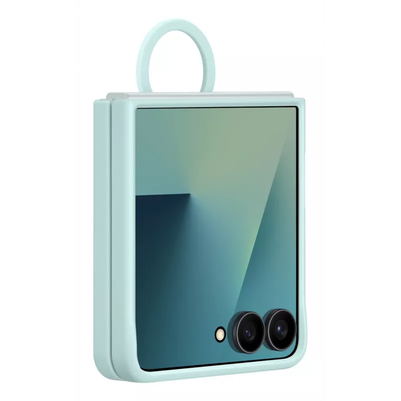 Samsung Ring Case (Silikon) für Galaxy Z Flip7, Cover, Samsung, Galaxy Z Flip7, 17,5 cm (6,9 Zoll), Minzfarbe