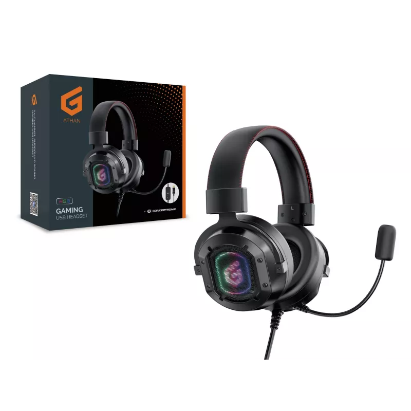 Conceptronic ATHAN 7.1-Kanal Surround Sound Gaming USB-Headset