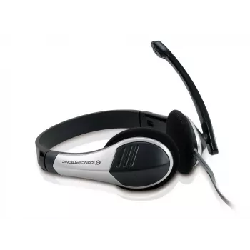 Conceptronic Allround Stereo-Headset, Kabelgebunden, 20 - 22000 Hz, Büro/Callcenter, 111 g, Headset, Schwarz, Silber