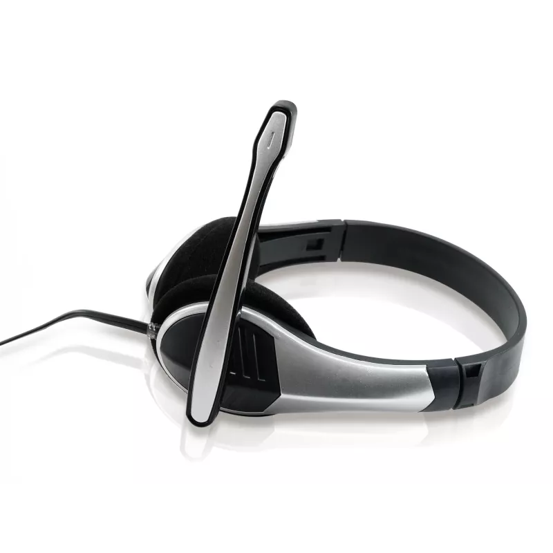 Conceptronic Allround Stereo-Headset, Kabelgebunden, 20 - 22000 Hz, Büro/Callcenter, 111 g, Headset, Schwarz, Silber