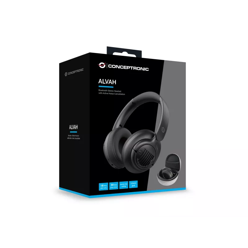 Conceptronic Bluetooth Stereo Headset mit aktiver Geräuschunterdrückung
